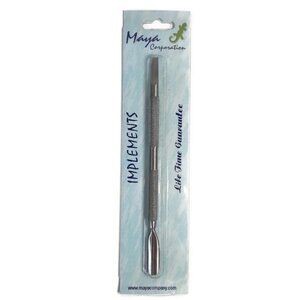 NEW Maya Cuticle Pusher Surgical Steel Professional Esthetics Manicure Tool